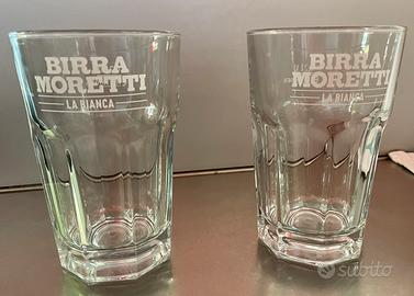Bicchieri Moretti la bianca 0,2cl originali