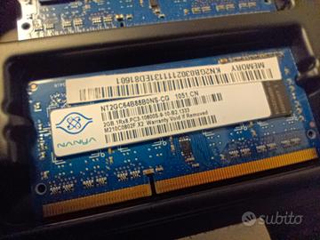 Moduli RAM 2x SODIMM DDR3 1333 MHz - Nanya 2GB 