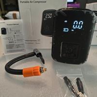 Compressore pneumatici portatile ricaricabile