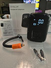 Compressore pneumatici portatile ricaricabile