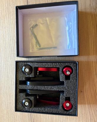 Specchietti bar end Craftride LS6 rosso