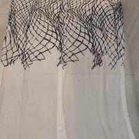 Coppia tende moderne di seta - 230x50cm