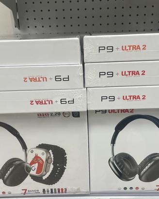 P9 + Ultra 2 Smartwatch - Set Cuffie & Orologio