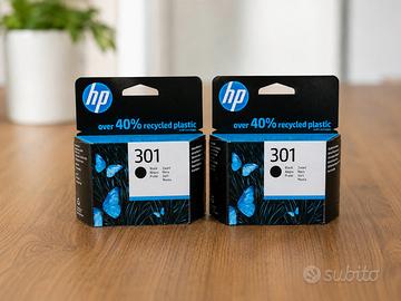 HP 301 Nero Originali – 2 Cartucce Nuove Sigillate