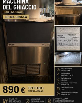 Macchina ghiaccio Brema CB955W 95kg
