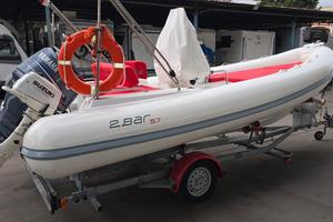 2Bar 5.70+Yamhaha 80 + suzuki 6, carrello full opt