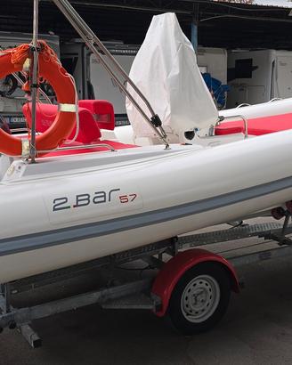 2Bar 5.70+Yamhaha 80 + suzuki 6, carrello full opt