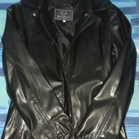 Giacca/blazer nero donna finta pelle