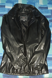 Giacca/blazer nero donna finta pelle