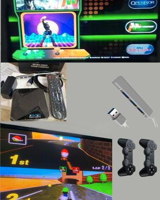 CONSOLE SUPER X2 PRO TV RETROGAMES  Nuova