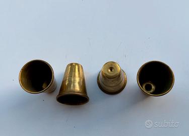 LOTTO PIEDINI A PUNTALE VINTAGE IN OTTONE