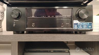 amplificatore e diffusori denon e Yahama