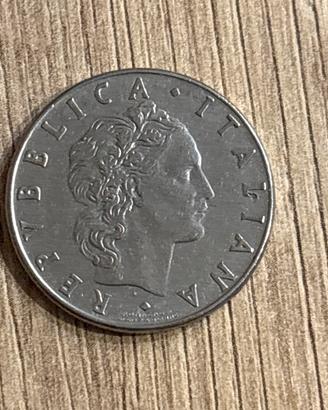 Banca d’Italia 50 lire dio vulcano anno 1976