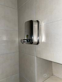 Dispenser porta sapone in acciaio