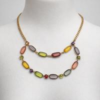 Collana Vintage con Pietre Colorate