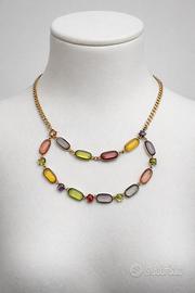 Collana Vintage con Pietre Colorate