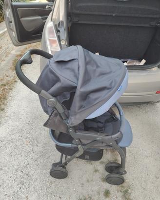 Passeggino Chicco blu/grigio 