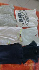 6 t-shirt uomo maniche corte e lunghe taglia M