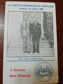 calendario 1958 Achille Lauro e il Re