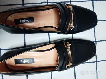 mocassino nero donna con scatola