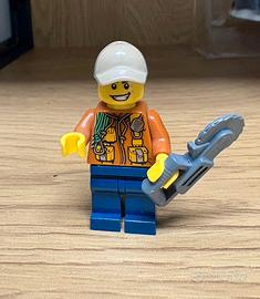 Minifigure Lego Boscaiolo Taglialegna