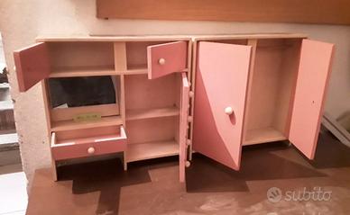 Mobili in legno gioco bambole anni ‘50