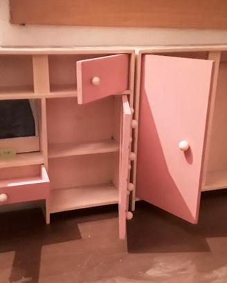 Mobili in legno gioco bambole anni ‘50