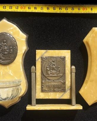 4 VECCHI OGGETTI RELIGIOSI ARTE SACRA RICORDO 