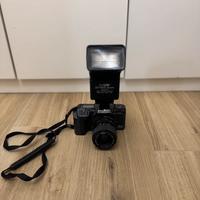 Fotocamera analogica  Ricoh XR piu flash