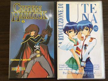 VHS serie anime Harlock e Utena