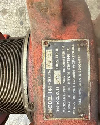 Filiera RIDGID model 141,  2”-4” MAI USATA