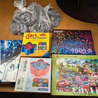 stand per puzzle+2 puzzle sorter+puzzle+omaggi