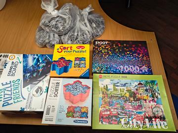 stand per puzzle+2 puzzle sorter+puzzle+omaggi