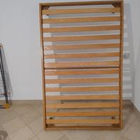 Rete in legno con materasso 120x190