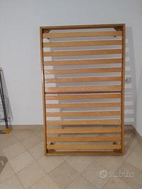 Rete in legno con materasso 120x190