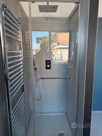 Box doccia anta + parete fissa 120x80 Palmarola
