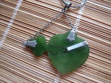 Cuore +Chiave Giada del'900-Arg.925-