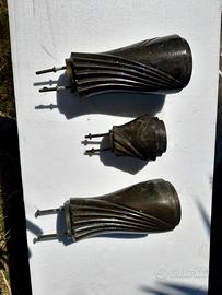 portafiori in bronzo