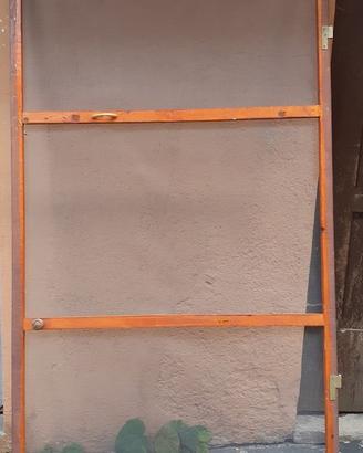 Zanzariera a porta - in legno - da esterni