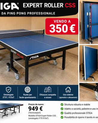 Tavolo da ping pong  Stiga Expert Roller Css