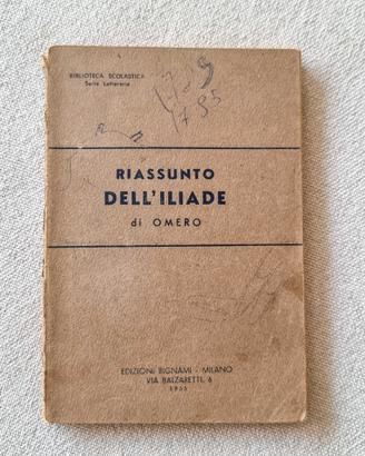 Riassunto dell'Iliade di Omero - Bignami