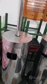 2 stufe a fungo per esterno finitura inox