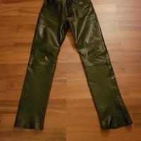 Pantaloni biker in pelle