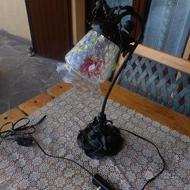 Lampada da tavolo con tulipe in vetro di Murano