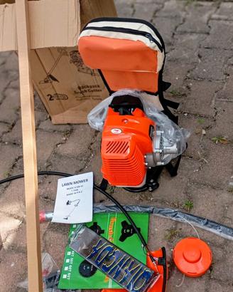 tagliaerba 52cc spalleggiato zaino accessori 
