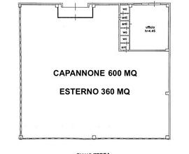 RIMINI - CAPANNONE DI 600 MQ DI CUI UFFICIO 40 MQ