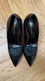 Saint Laurent Anja 85 decollete pelle nera 37.5
