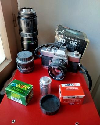 Minolta obiettivi e flash