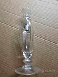 Vasetto in vetro soffiato e argento