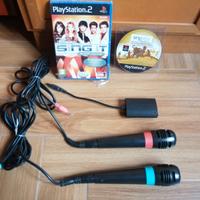 Microfoni Singstar Playstation 2 3 PS2 PS3 +giochi